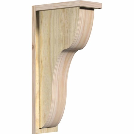 Ekena Millwork Carmel Rough Sawn Corbel w/Backplate, Douglas Fir, 6"W x 12"D x 24"H COR06X12X24CAR01RDF